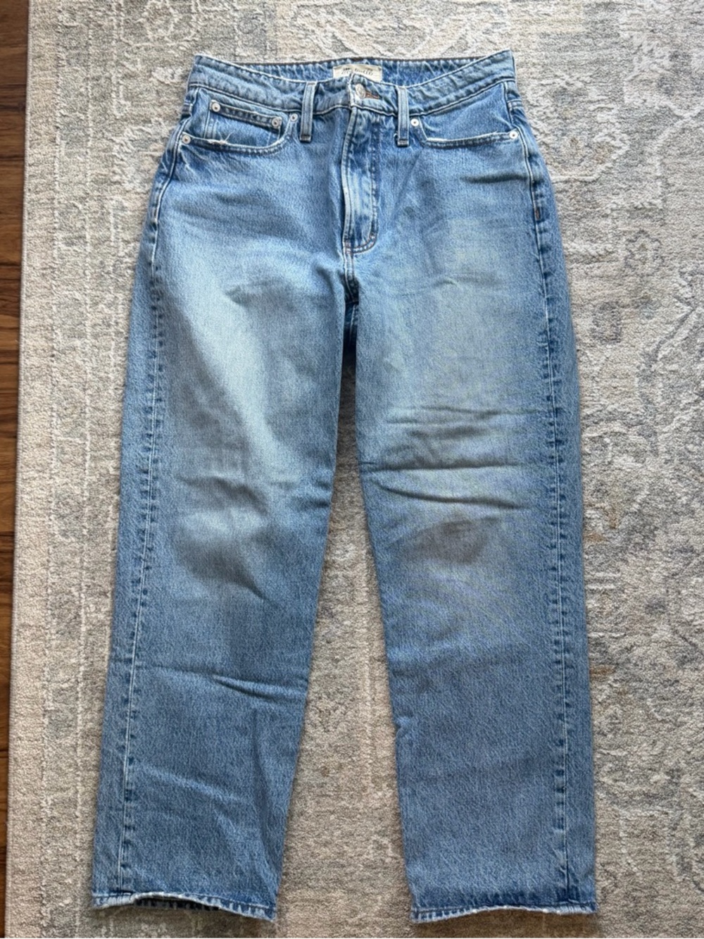 Madewell Women’s Light Blue High Rise Straight Jeans